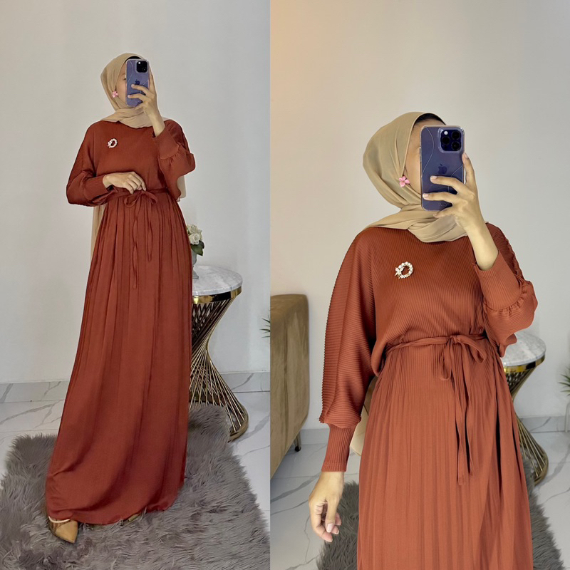 dres plisket batwing