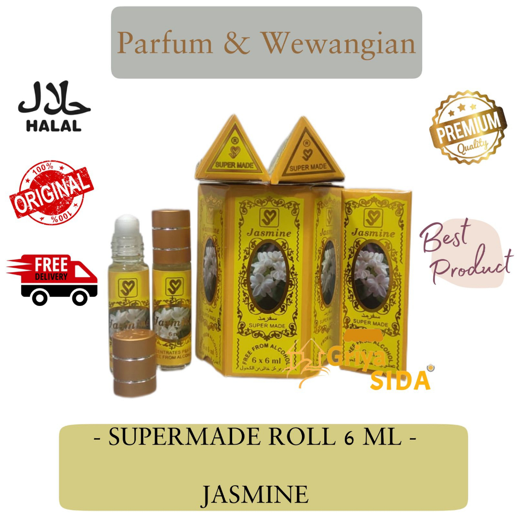 Parfum Supermade Jasmine 6ml roll on Harga grosir PROMO!!