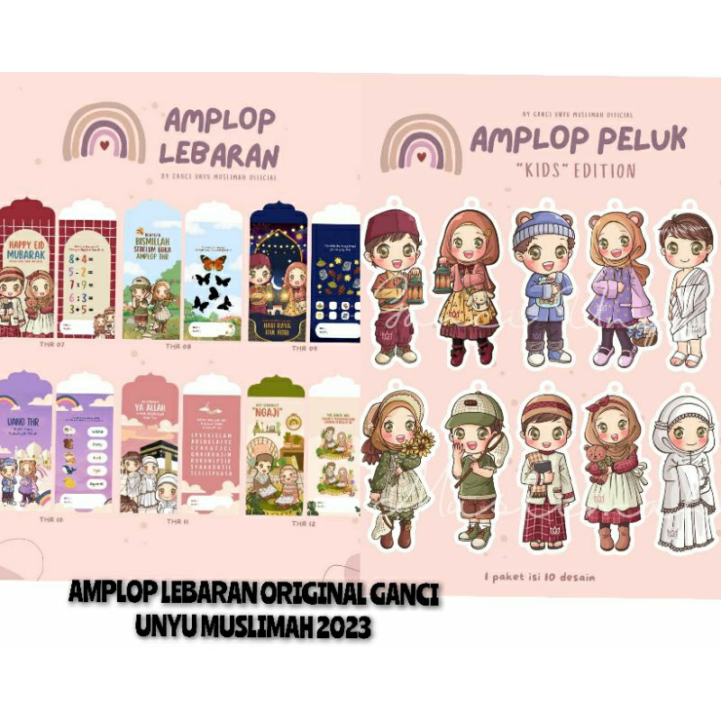 

AMPLOP LEBARAN NEW 2023/ AMPLOP UNYU /THR LEBARAN ORI GANCI UNYU MUSLIMAH