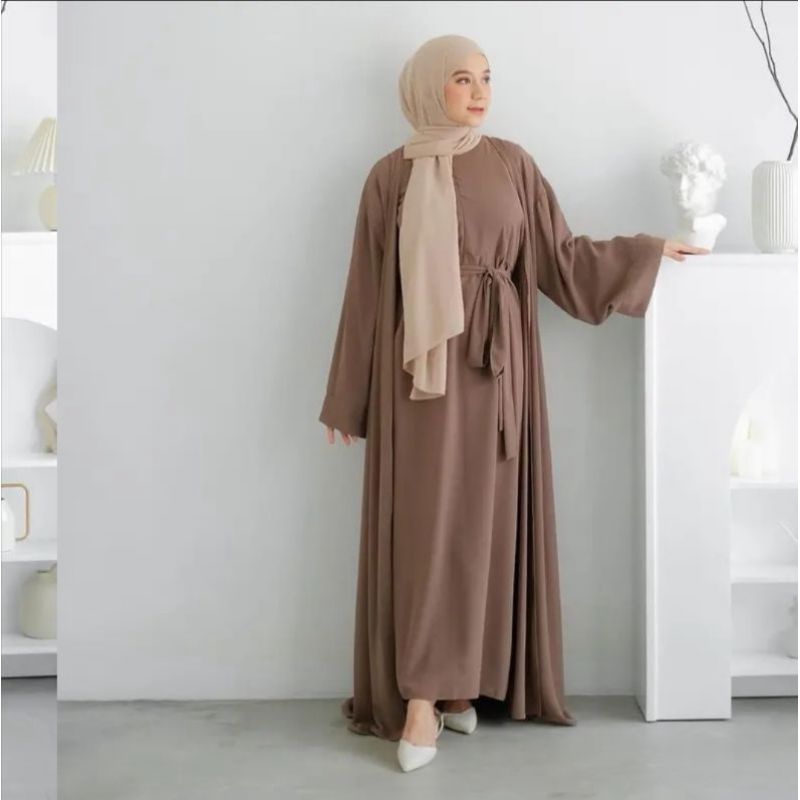 ladyra abaya set outer ineer gamis sar'i baju muslim wanita terbaru