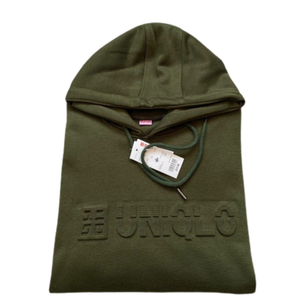 JAKET SWEATER HOODIE UNIQLO ARMY FONT SABLON EMBOSSED 3D ORIGINAL IMPORT HIGH QUALITY TEE PREMIUM UNIQLO