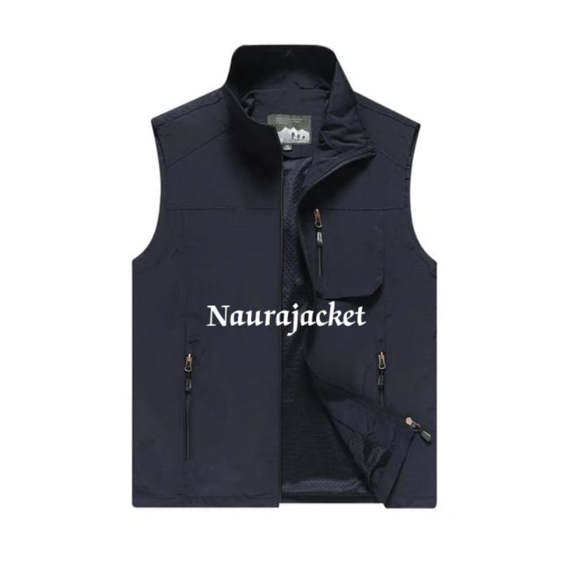 Rompi pria 3 kantong/Rompi taslan premium keren/Rompi motor atau proyek