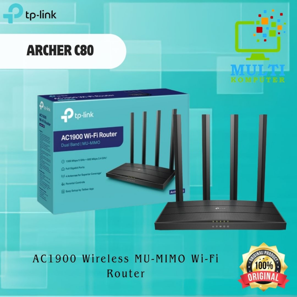 Tp-link Archer C80 AC1900 Wireless MU-MIMO Wi-Fi Router