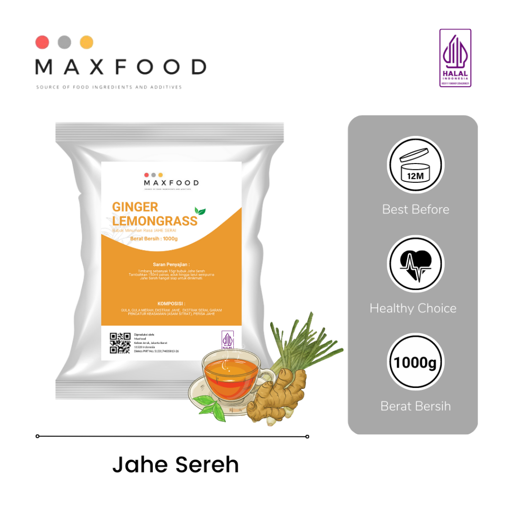 

Ginger Lemongrass / Bubuk Minuman Rasa Jahe Sereh 1 KG