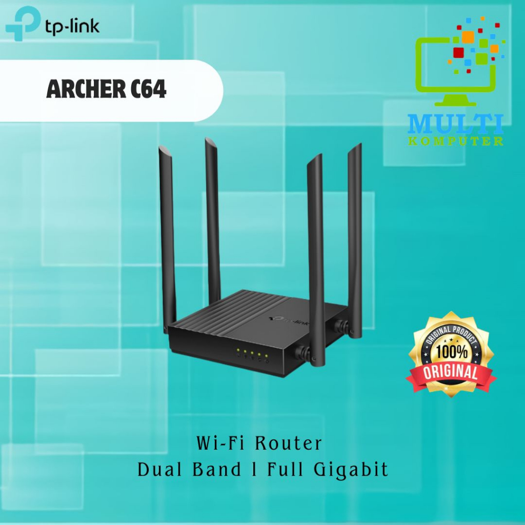 Tp-link Archer C64 AC1200 Wireless MU-MIMO WiFi Router