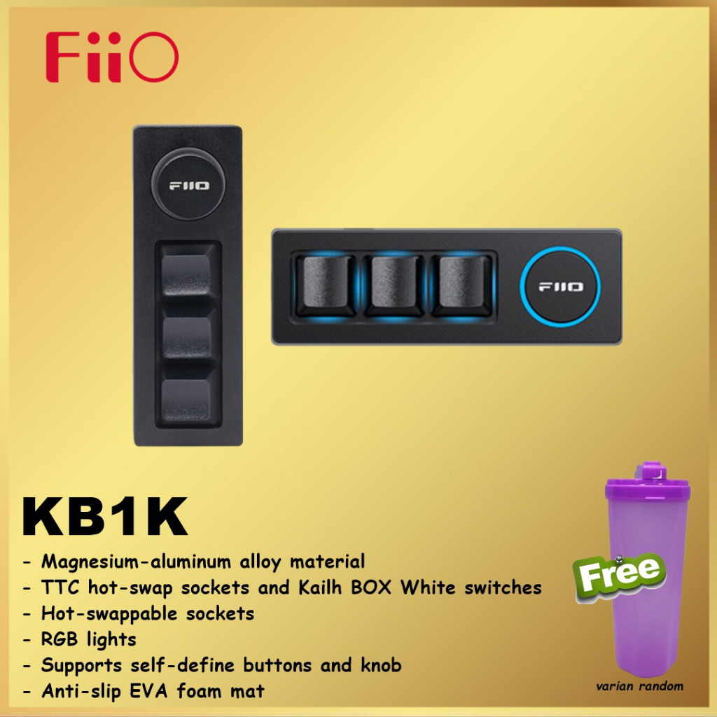 FiiO KB1 KB1K KB 1K Keyboard Mekanis Remote Mechanical Hi-Fi Keycap