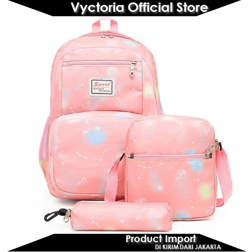 (COD) Vyctoria VOS1997 Tas Ransel Fashion Wanita Cantik 3in1 Import Promo JTF1997 1997