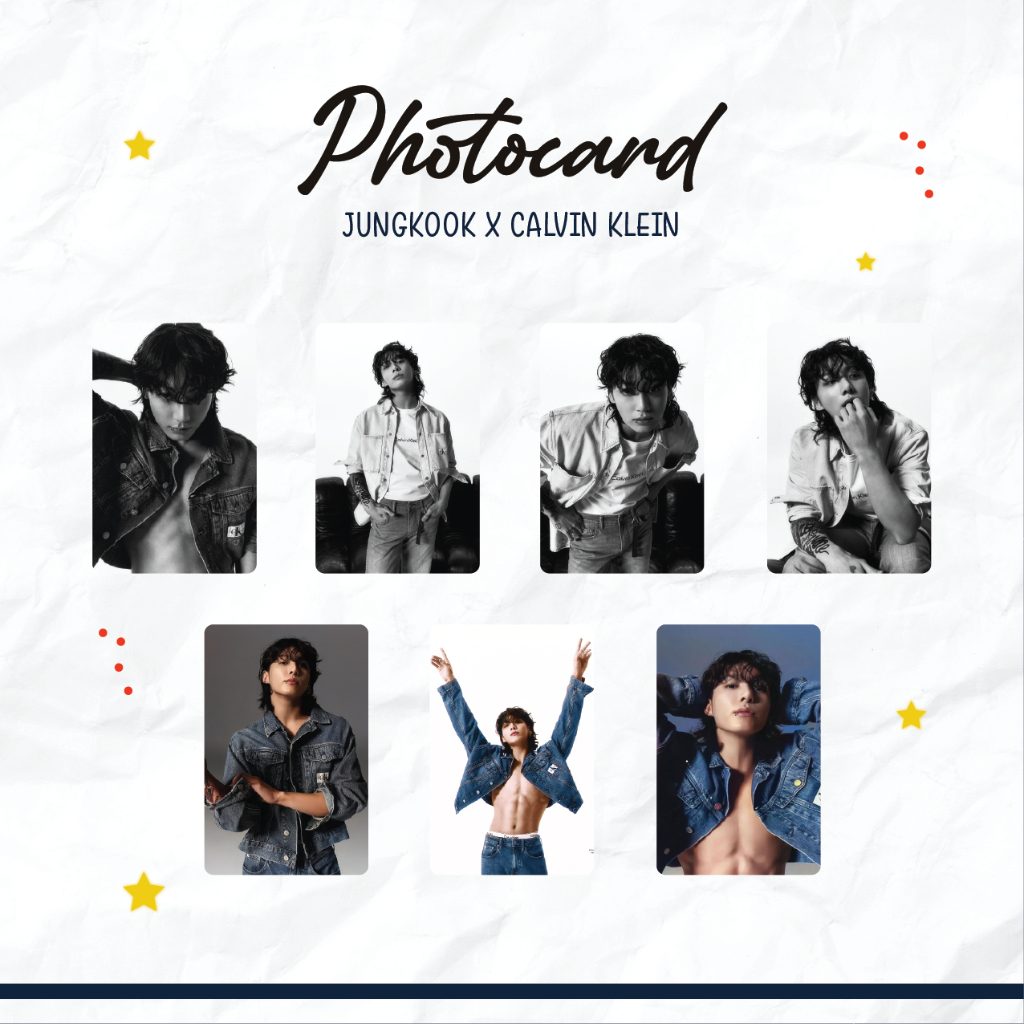 Photocard BTS Jungkook x Calvin Klein SET