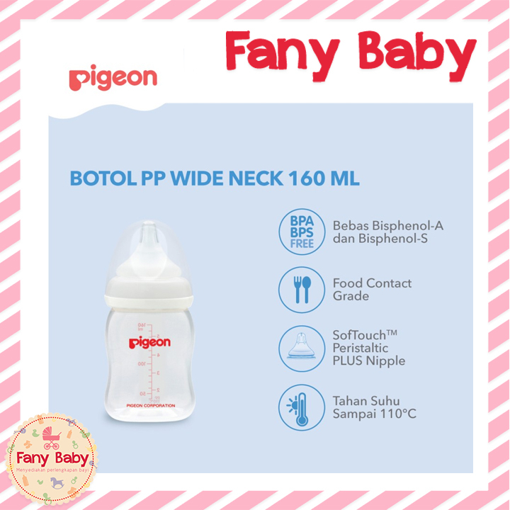 PIGEON BOTTLE PP WIDE NECK 160ML