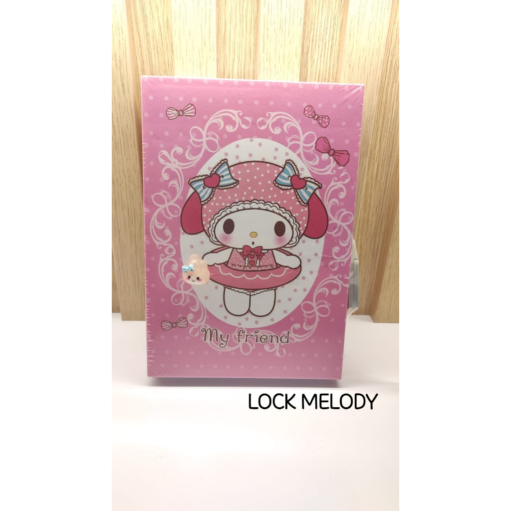 DIARY LOCK SANRIO CINAMMOROL DIARY KUNCI SANRIO KUROMI NOTEBOOK KUNCI MY MELODY DIARI KUNCI KADO ULANG TAHUN DIARY HARDCOVER @banyak