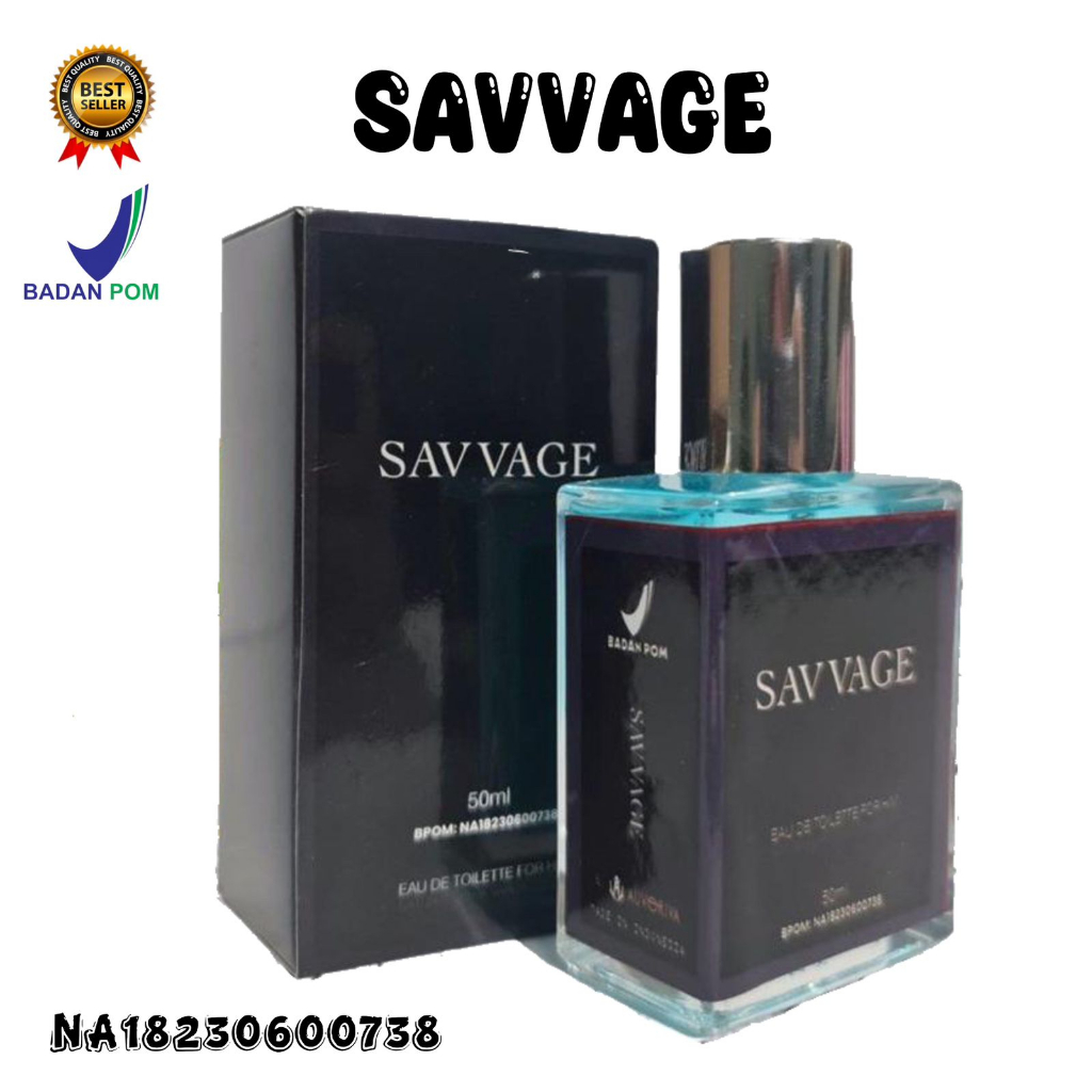 [BPOM] PARFUM SAVVAGE 50ML / PARFUM PRIA WANGI TAHAN LAMA / PARFUM SAVVAGE BEST SELLER