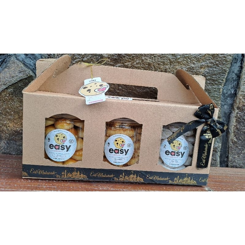 

HAMPERS LEBARAN/ KUE LEBARAN/ PARSEL paket easy cookies 1