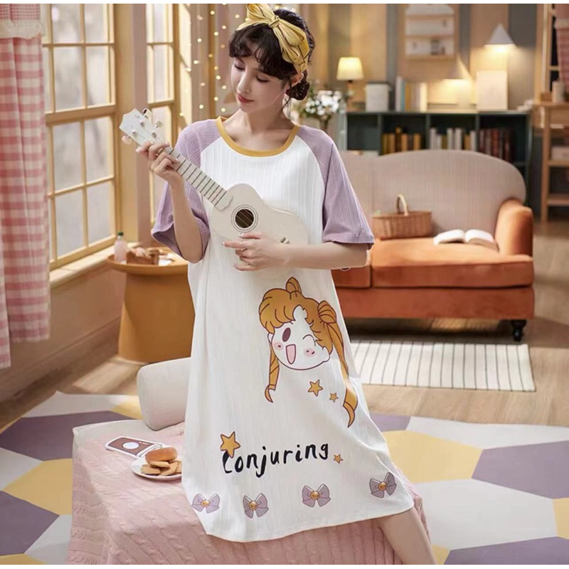 KZ_Daster dress wanita import / daster terusan wanita kekinian terbaru / daster korean style terbaru