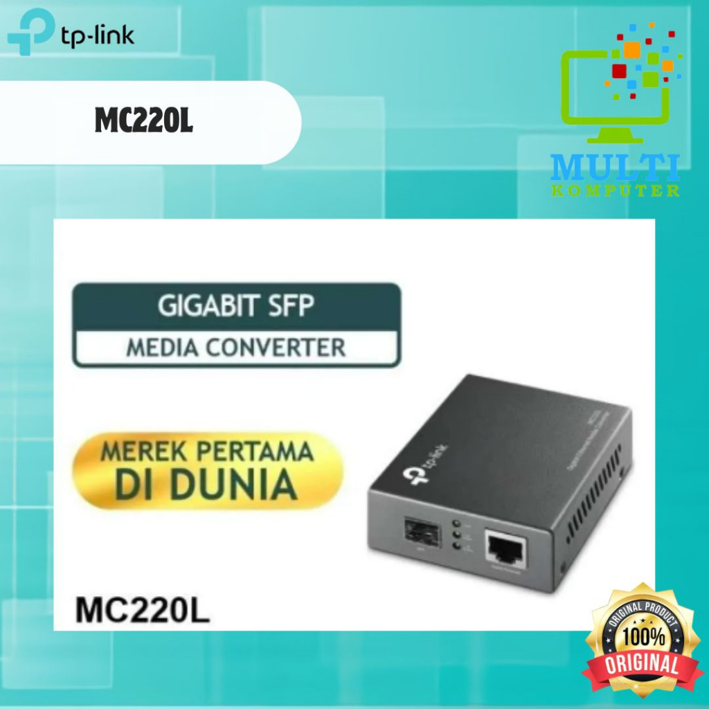 TPLINK MC220L Gigabit SFP Media Converter