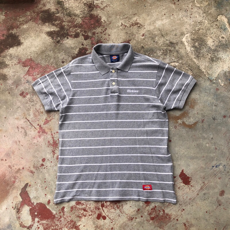 polo shirt stripes dickies art (second/bekas)