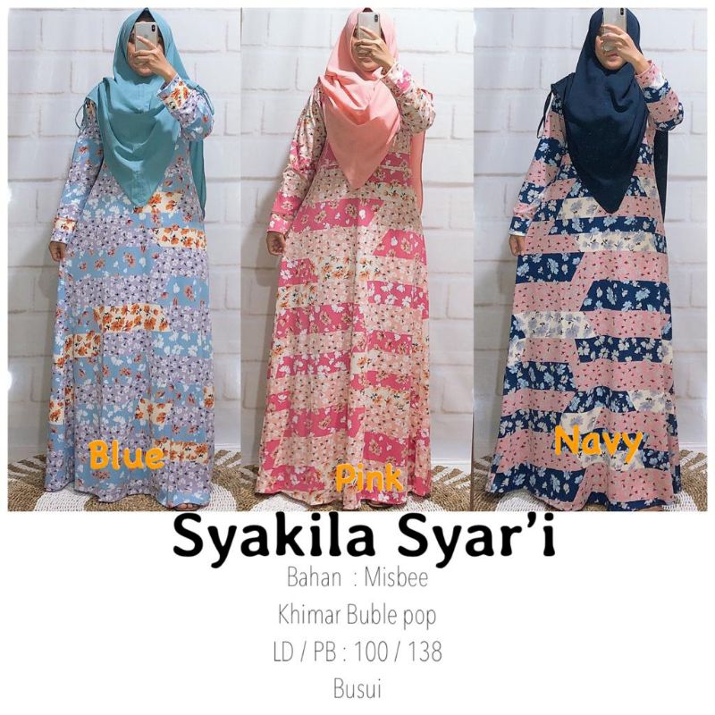 GAMIS MISBEE//GAMIS LEBARAN//SET KHIMAR CERUTY
