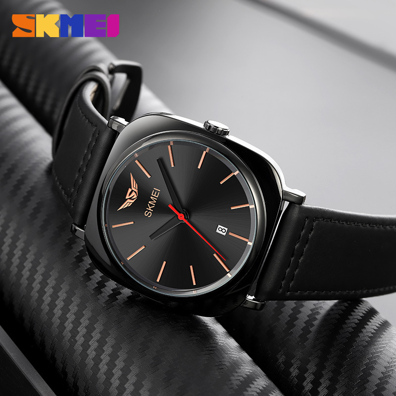 SKMEI 1884 Jam Tangan Pria Analog Chronograph Tali Kulit WATCHKITE WKOS