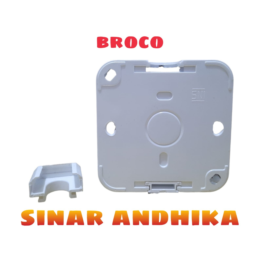 OUTBOW DUS STOP KONTAK AC PUTIH GALLEO BROCO 4101-53SD