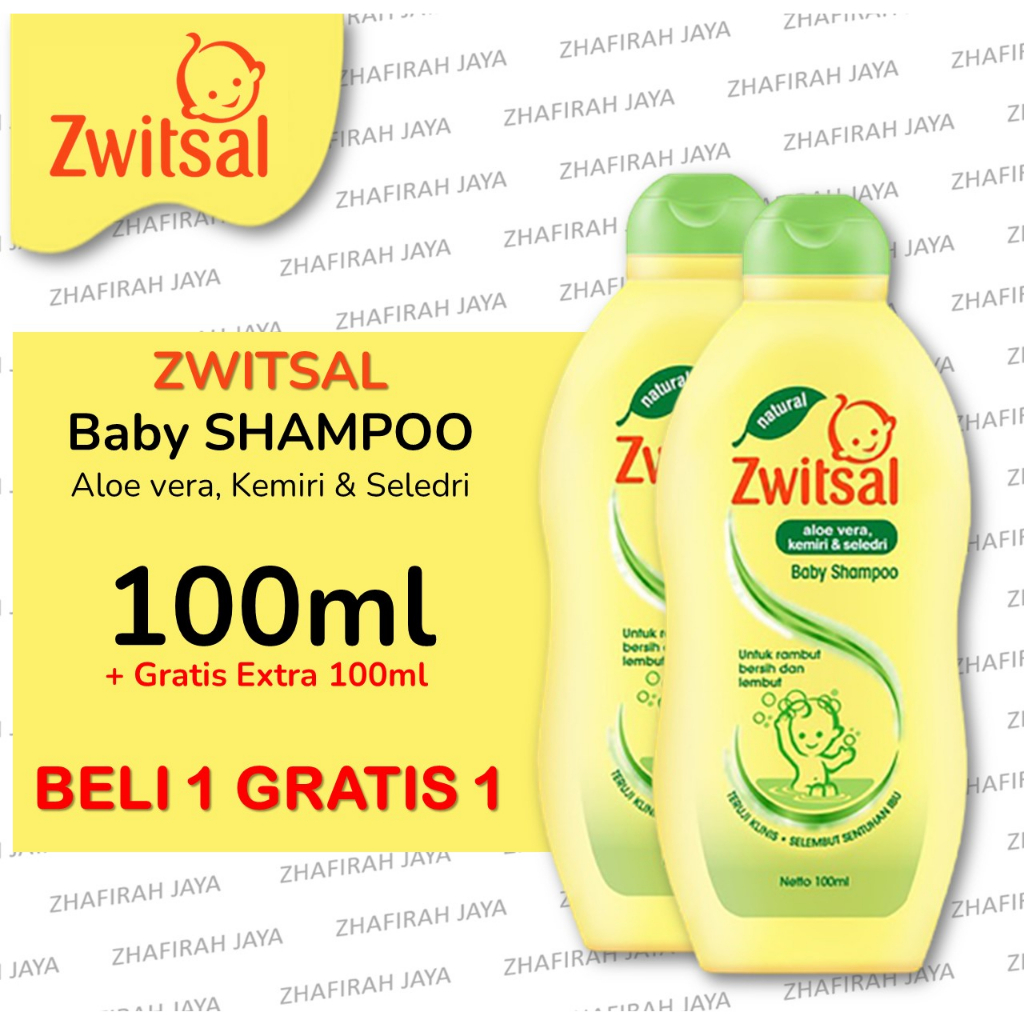 Shampoo Zwitsal Kemasan Beli 1 Gratis 1 100ml+100ml | Hair Lotion Zwitsal Beli 1 Gratis 1 100ml+100ml