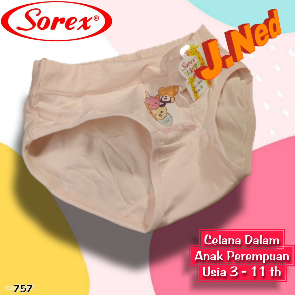 J757 - CD CELANA DALAM ANAK WANITA SIZE M-XL SOREX NA401