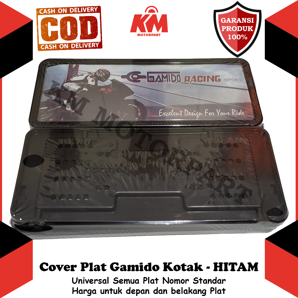 Cover Plat Nomor Gamido Model Kotak Variasi Univesal