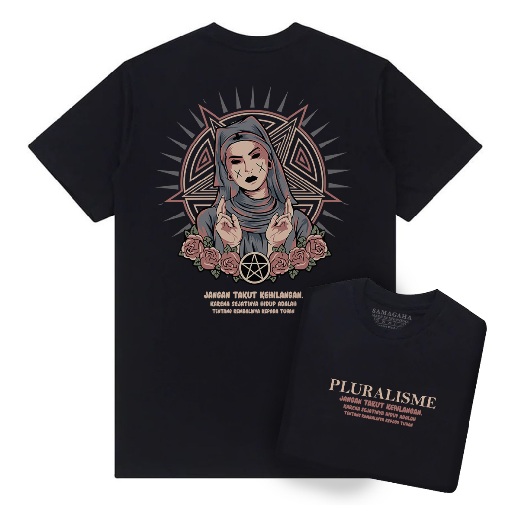 Kaos Pluralisme Toleransi Kata Kata Baju Distro Premium Unisex