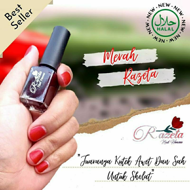 kutek henna razeta kutek sah buat sholat kutek halall kutek mirip naura