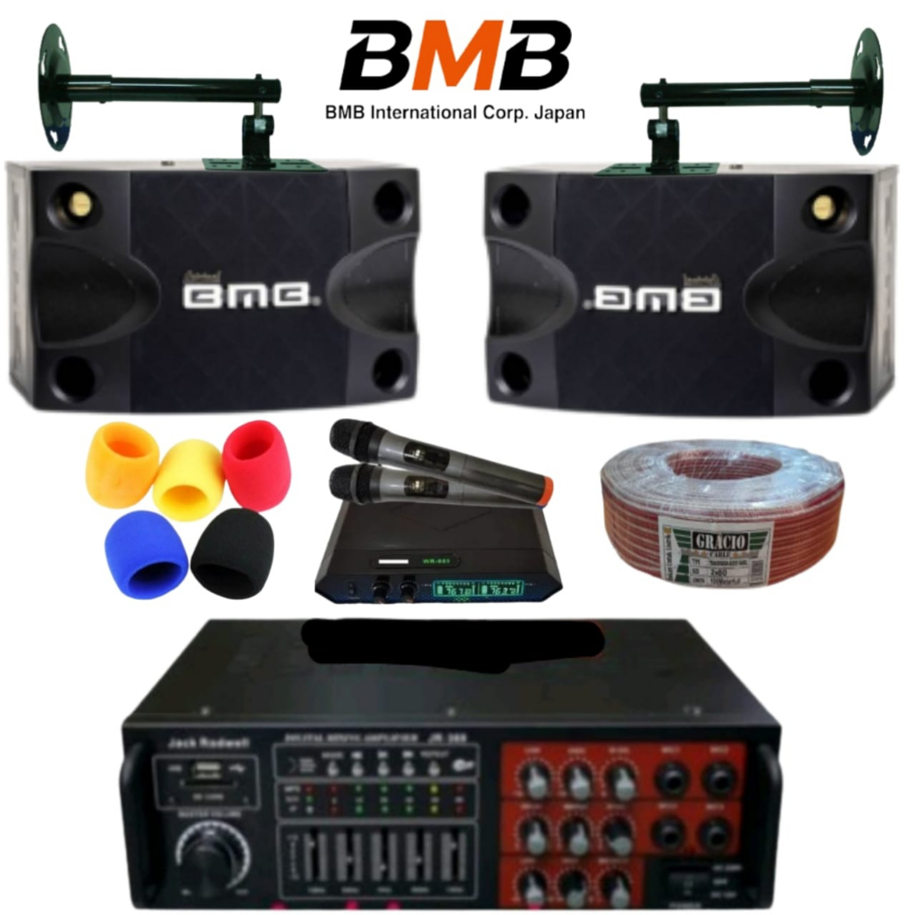 Paket karaoke Sound System Speaker BMB + Amplifier Jack Rowell