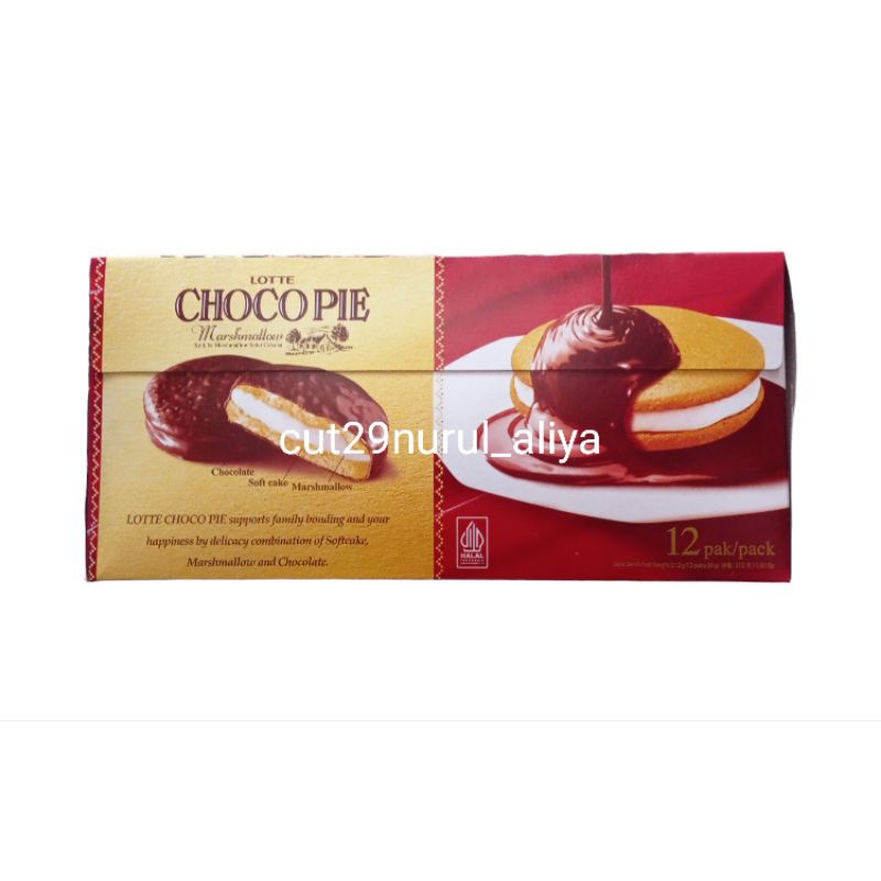 

Lotte Chocopie 1 Box isi 12 Bungkus