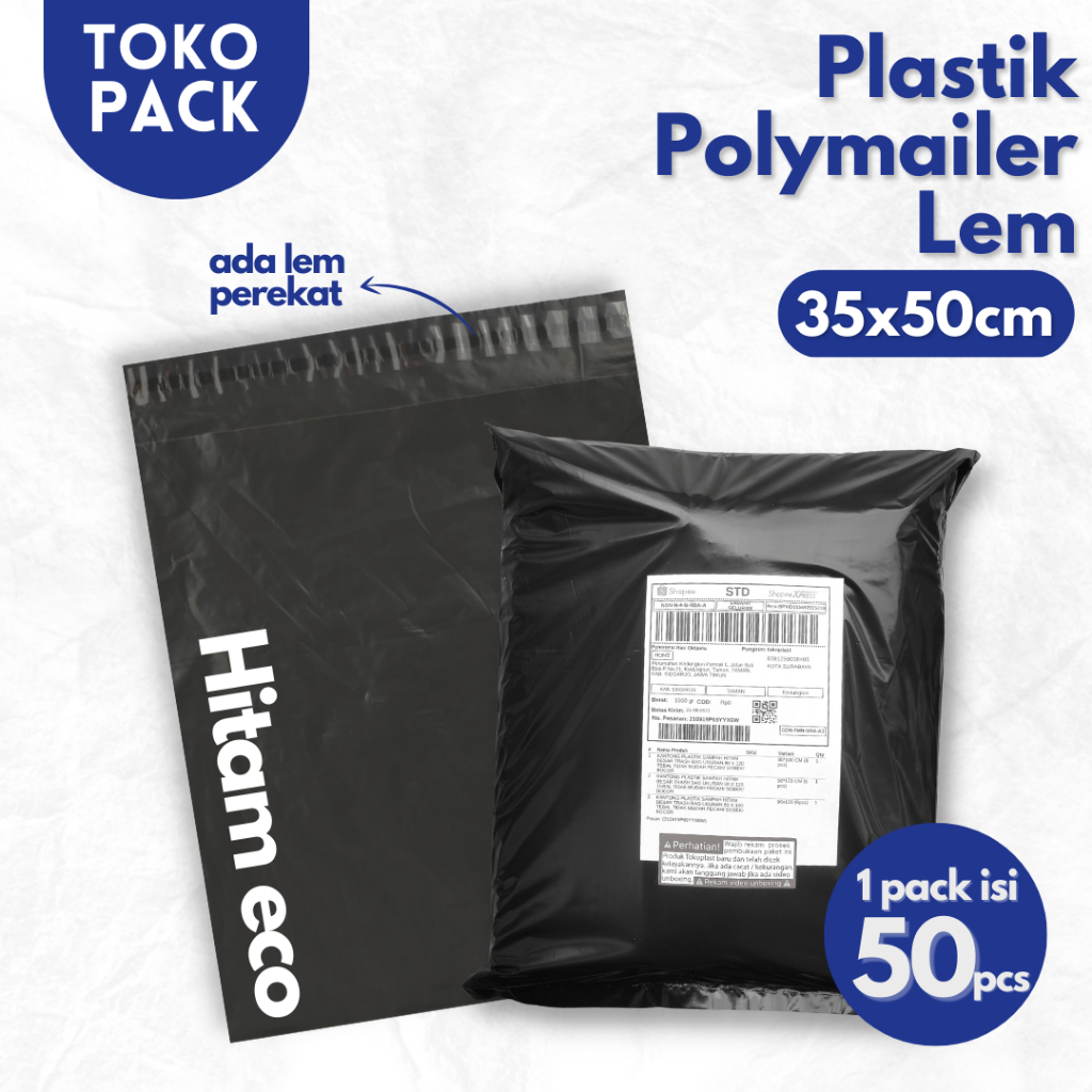 PLASTIK POLYMAILER JUMBO UKURAN 40X60 50X60 PLASTIK PACKING OLSHOP ONLINE SHOP PACKING BAJU