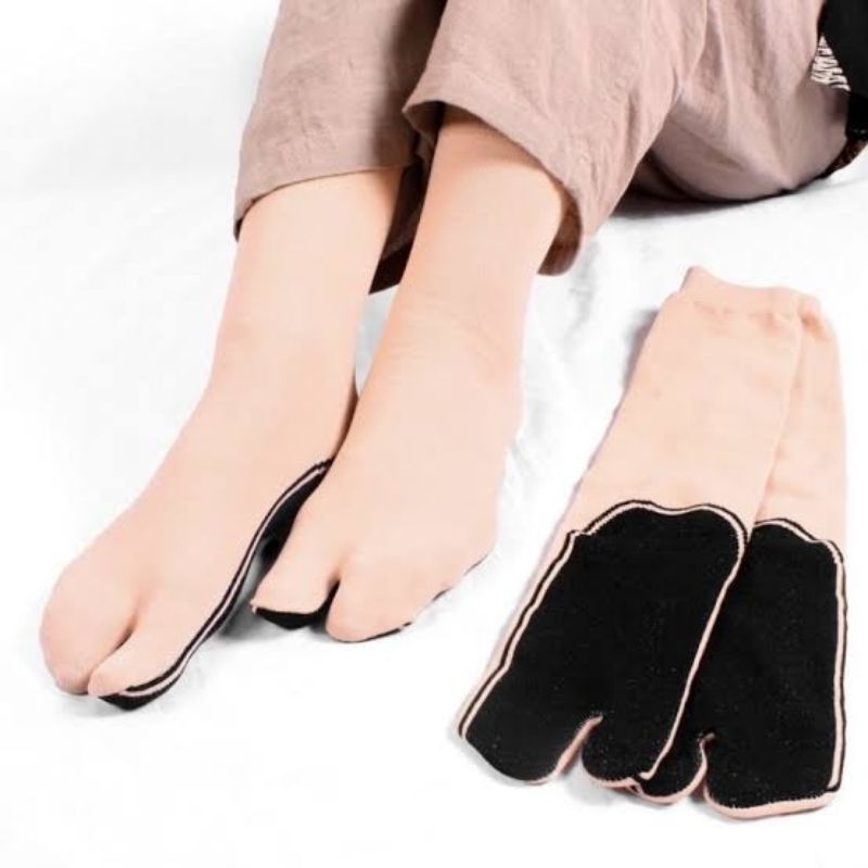 GROSIR KAOS KAKI MUSLIMAH JEMPOL HITAM COKLAT PER LUSIN 12 PCS