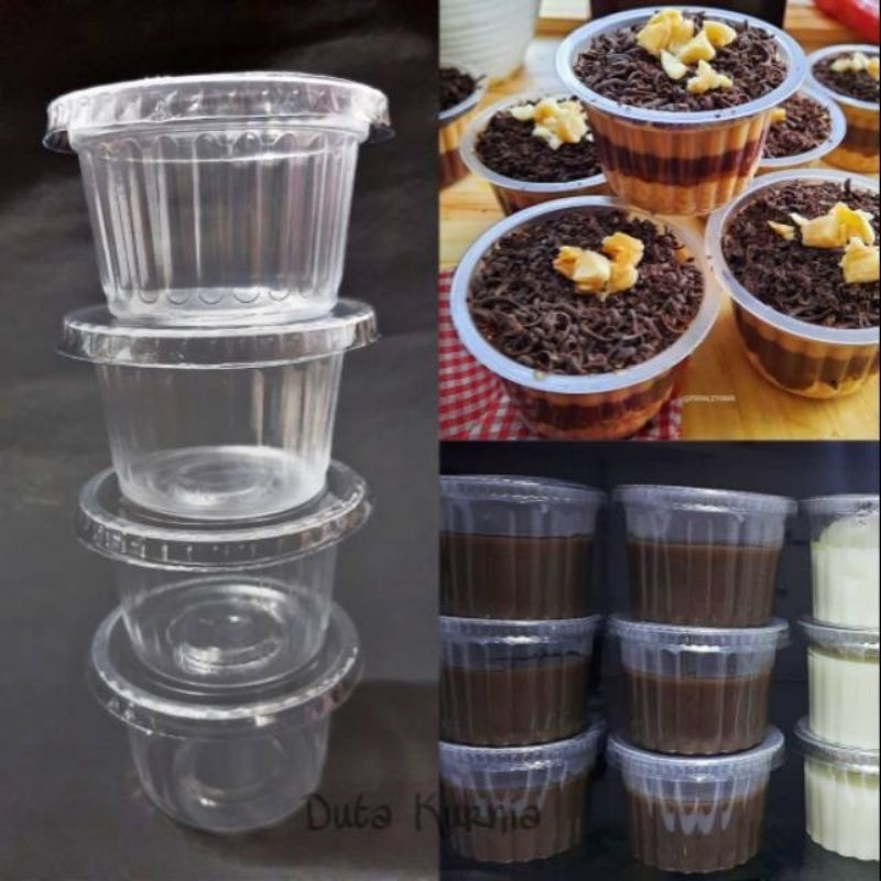 CUP PUDING GERIGI 120 ML ISI KURLEB 50 PCS