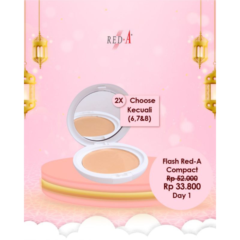 Paket 2 Red A Compact powder