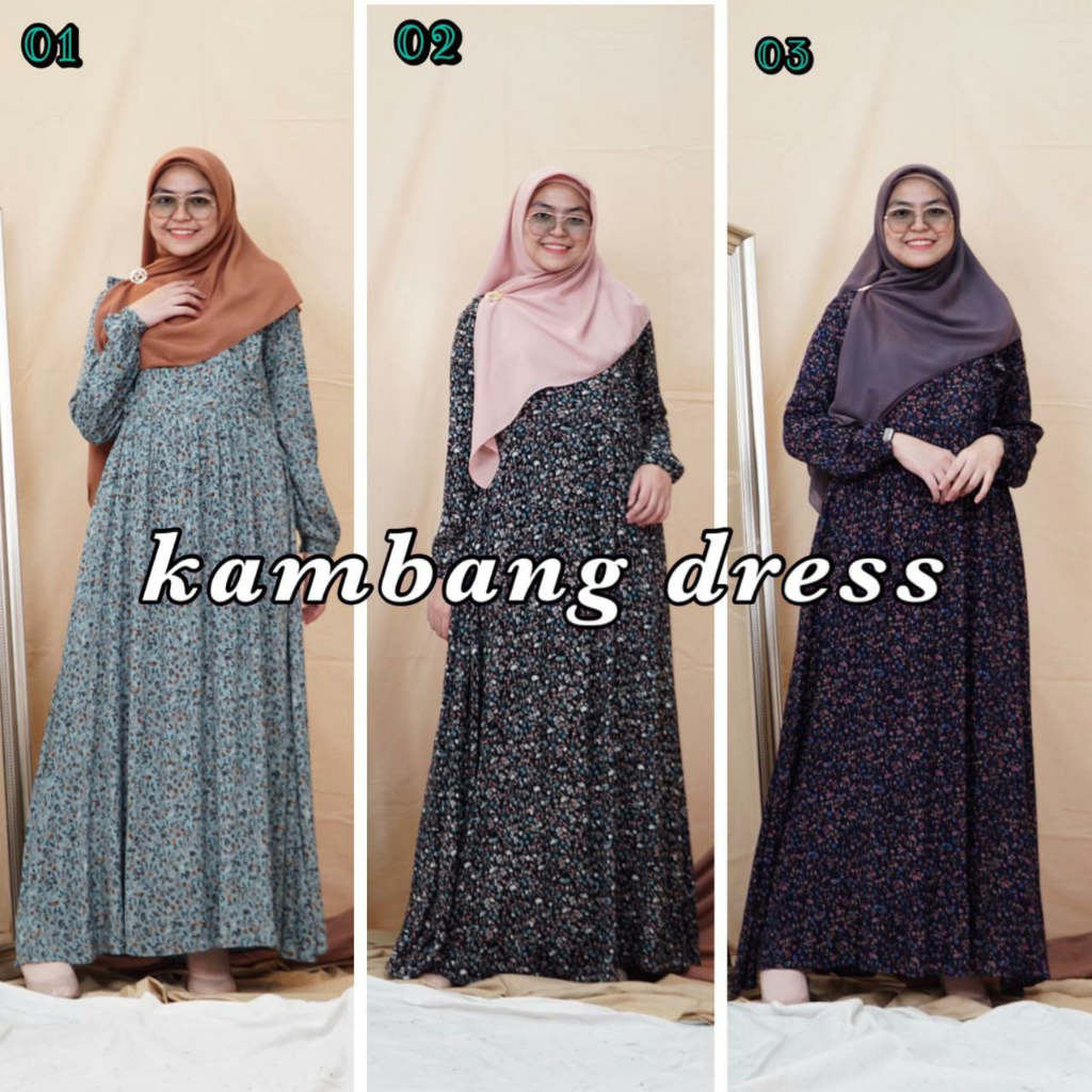 Greenism Dress Kambang Quality Premium Dress