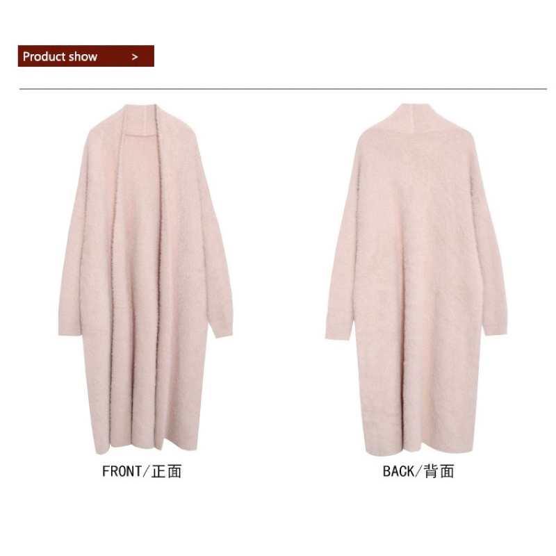 [ Premium Series ] Faux Fur Long Cardigan Import Premium ( Cardigan Panjang Bulu )