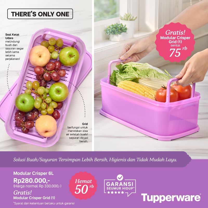 Modular Crisper Tupperware