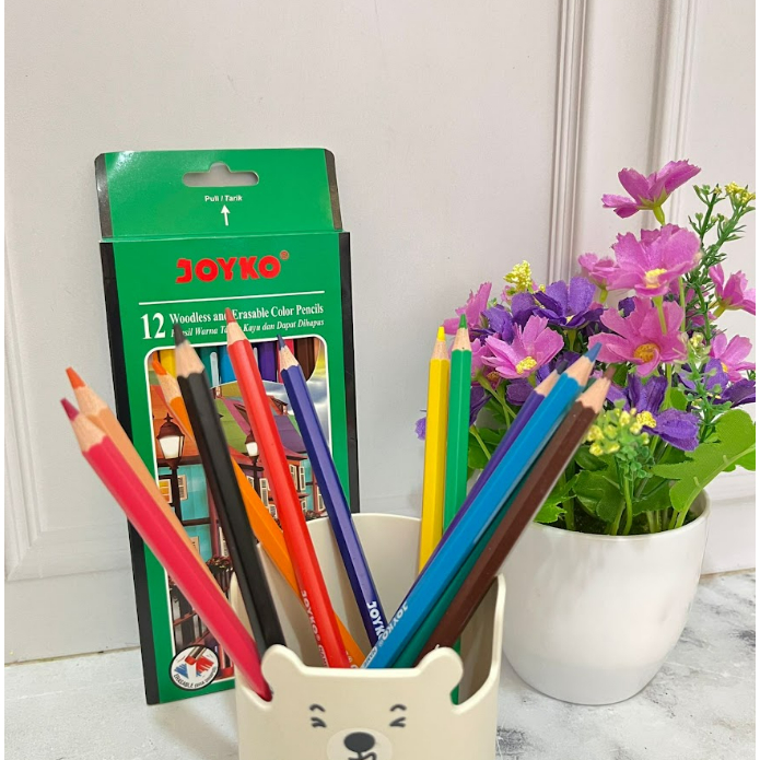 

PENSIL WARNA JOYKO BISA DIHAPUS ISI 12PCS