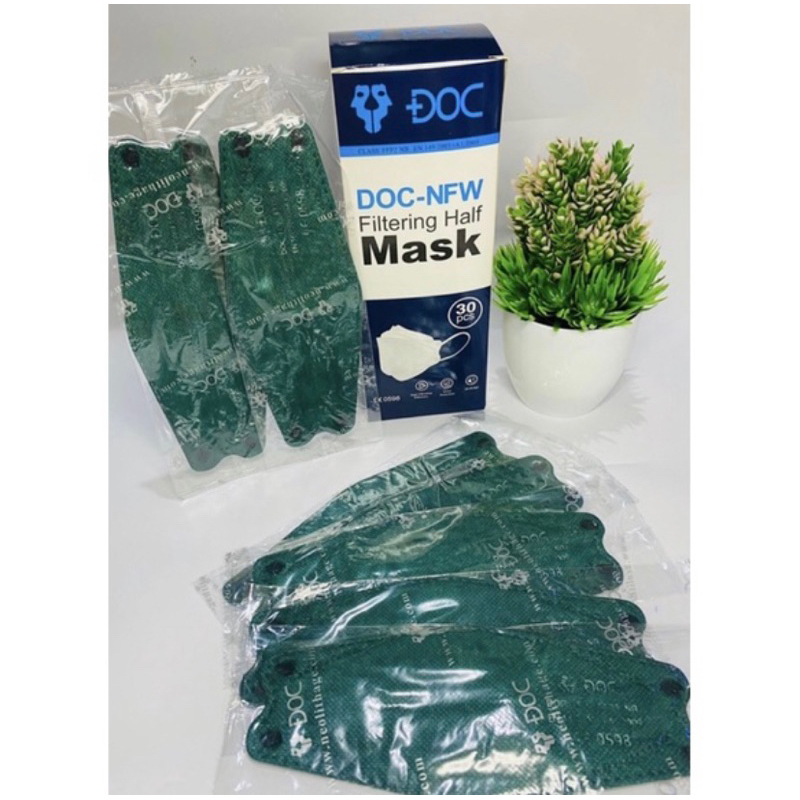 masker kf94 premium doc plastik per pcs 4ply 1box isi 30pcs