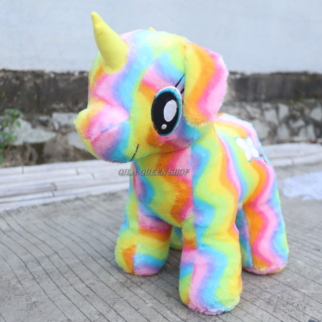 BONEKA KUDA PONI PELANGI JUMBO, RAINBOW