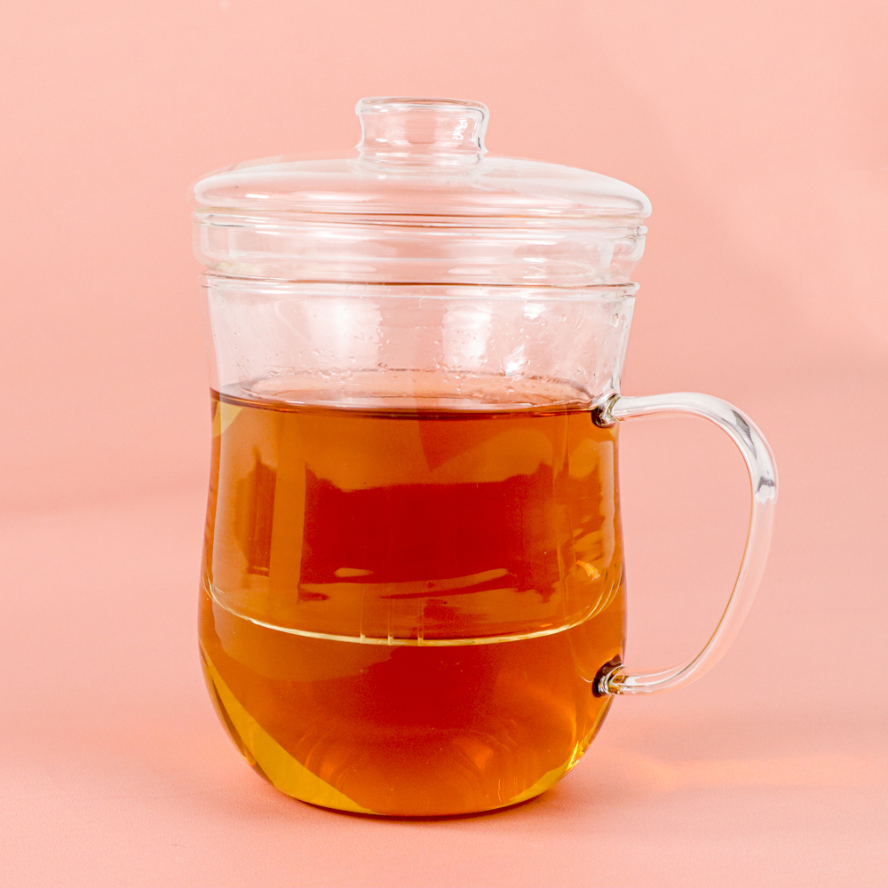 One Two Cups Gelas Kopi Teh 300ml with Infuser Filter - RAL300 - Transparent