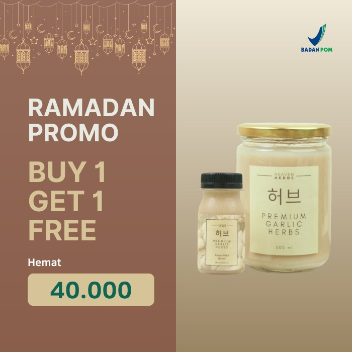 

[500ml] Heaven Herbs - Jus Bawang Putih Tunggal Obat Kolesterol Diabetes Hipertensi Asam Urat Bahan