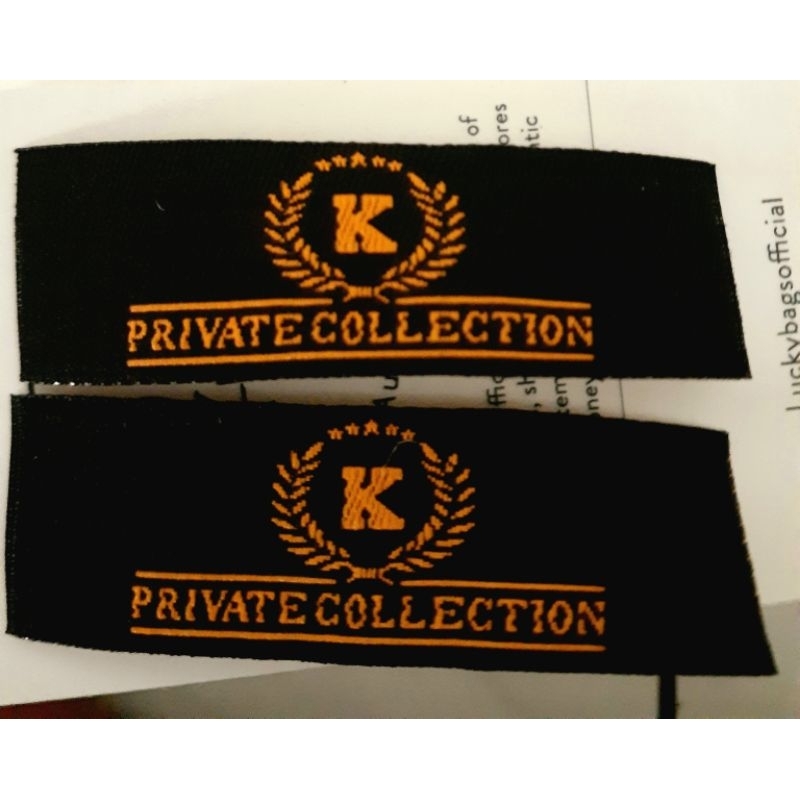 

label woven/label bordir/label woven damask 1.2×5cm