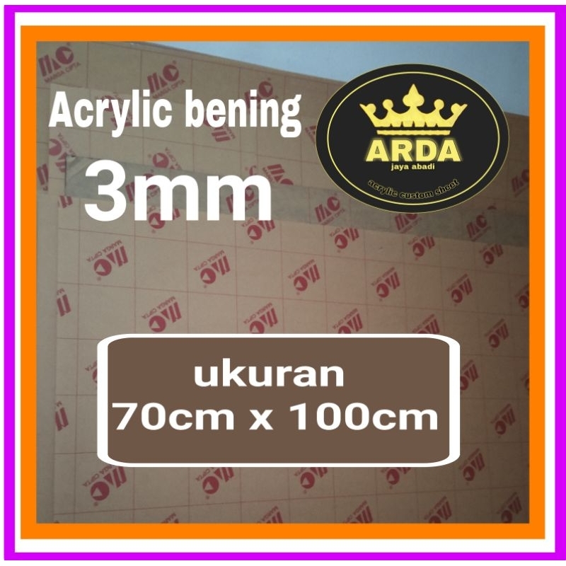 

Akrilik 3mm bening 70 x 100 akrilik lembaran acrylic clear akrilik murah