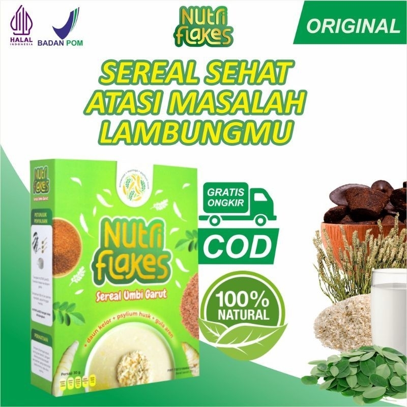 

Nutriflakes_Seral umbi Garut Asam Lambung-Ampuh mengatasi Asam Lambung gerd 100% Original BPOM