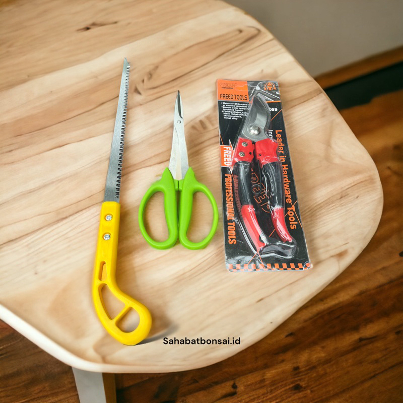 paket alat bonsai lengkap Gergaji bonsai Gunting pruning bonsai gunting dahan bonsai perlengkapan bo