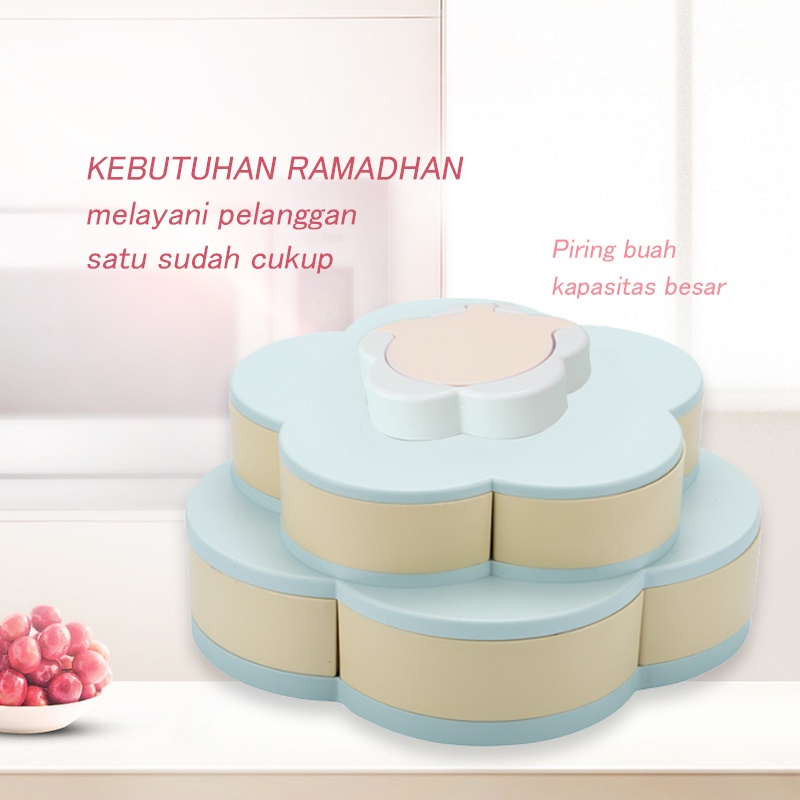 JT - TOPLES BUNGA MEKAR 2 SUSUN | TOPLES BUNGA PUTAR CANDY OR SNACK BOX / Toples kue Lebaran