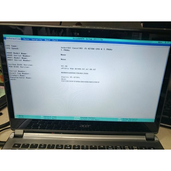 Motherboard V5-473PG I5-4200U RAM 4GB GT740M 2GB DAZRQMB1