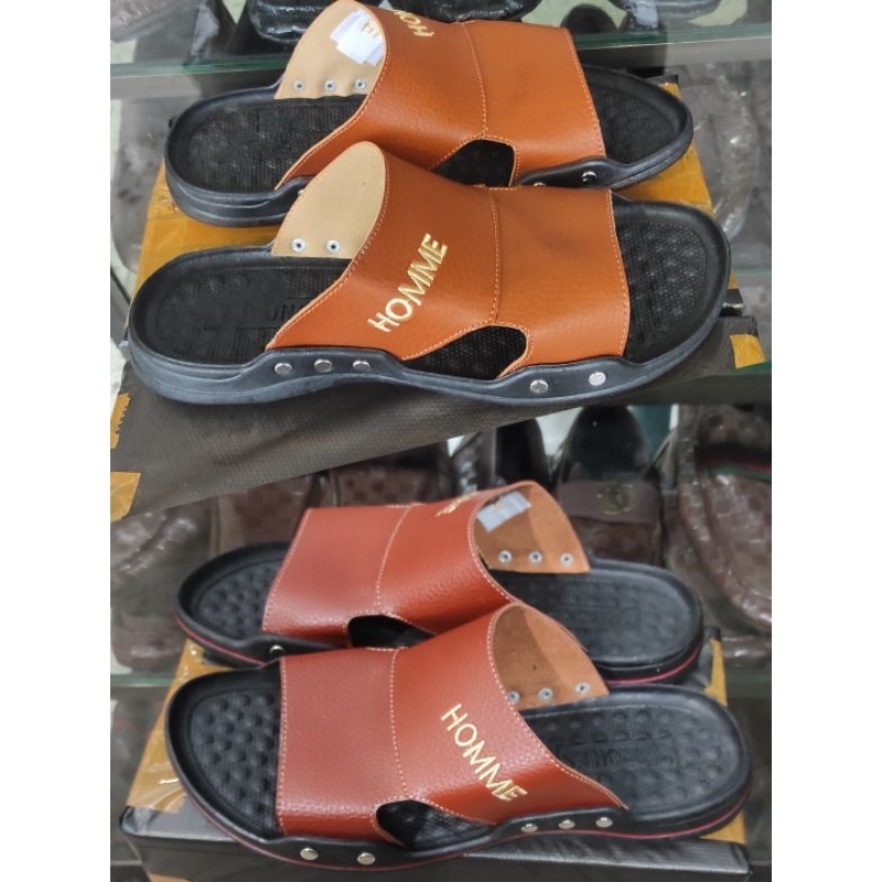 Beli 1 Gratis 1 Sandal Pria Slop Royal Homme premium terbaru promo ramadhan Sell
