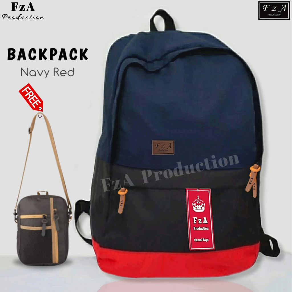 FzA Official - Tas Ransel Distro Original Casual pria Wanita / Tas Ransel Laptop / Backpack Sekolah Kuliah Distro Original Tas Punggung Laptop - NRSL