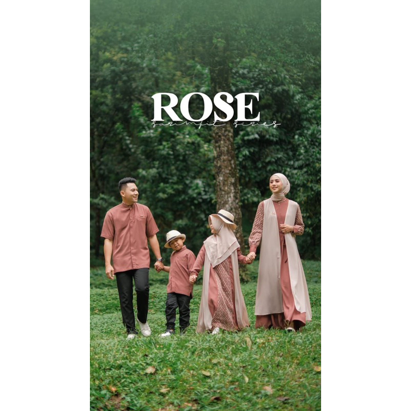 SARIMBIT ROSE MOM SET PASHMINA ( DRESS + PASHMINA) BY ADEN